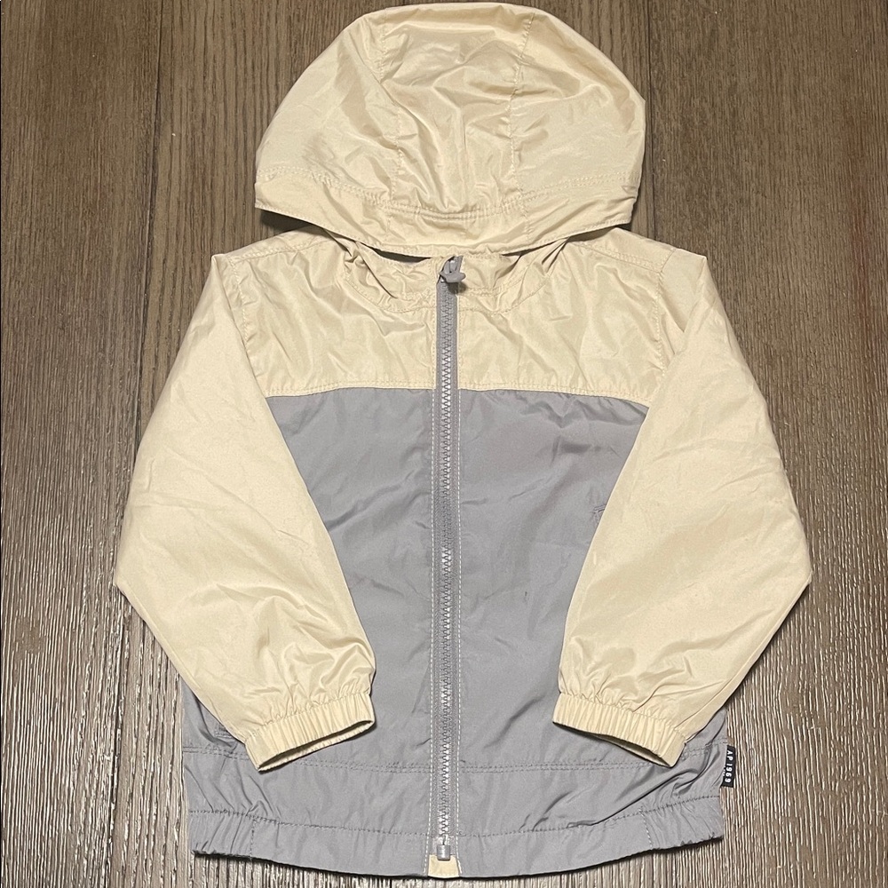 GAP Kids Beige and Gray Raincoat